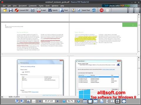 Skærmbillede Nuance PDF Reader Windows 8
