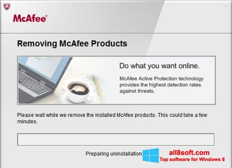 Skærmbillede McAfee Consumer Product Removal Tool Windows 8