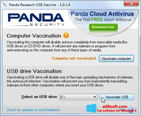 Skærmbillede Panda USB Vaccine Windows 8