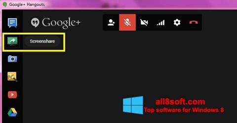 Skærmbillede Hangouts Windows 8