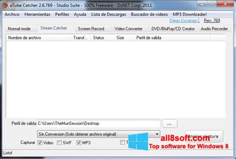 Skærmbillede aTube Catcher Windows 8