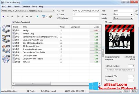 Skærmbillede Exact Audio Copy Windows 8