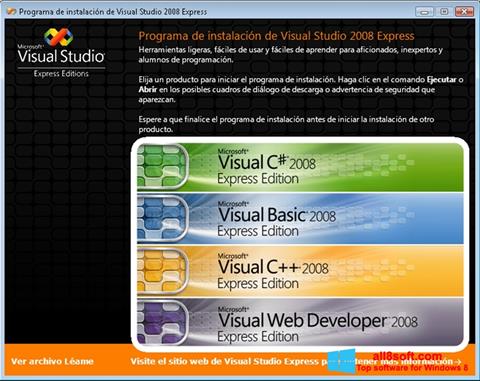 Skærmbillede Microsoft Visual Studio Express Windows 8