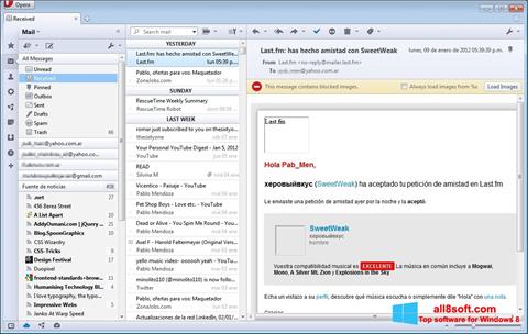 Skærmbillede Opera Mail Windows 8