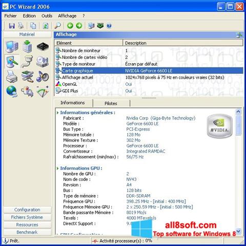 Skærmbillede PC Wizard Windows 8