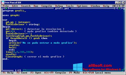 Skærmbillede Free Pascal Windows 8