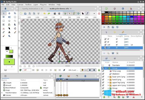Skærmbillede Synfig Studio Windows 8