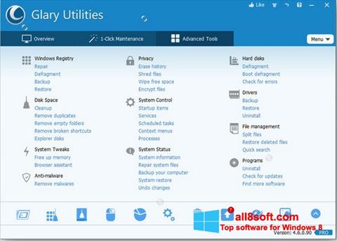 Skærmbillede Glary Utilities Pro Windows 8