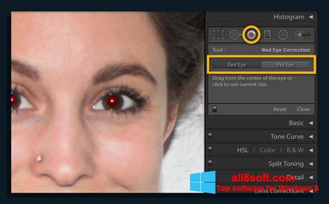 Skærmbillede Red Eye Remover Windows 8