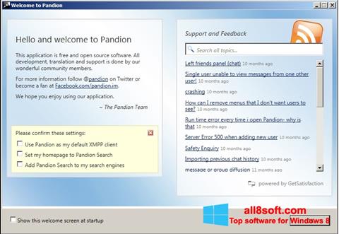 Skærmbillede Pandion Windows 8