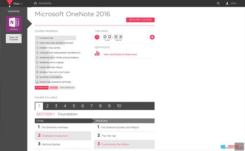 Skærmbillede Microsoft OneNote Windows 8