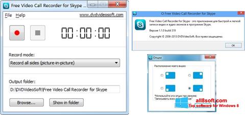 Skærmbillede Free Video Call Recorder for Skype Windows 8