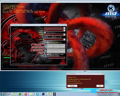 Skærmbillede MSI Kombustor Windows 8
