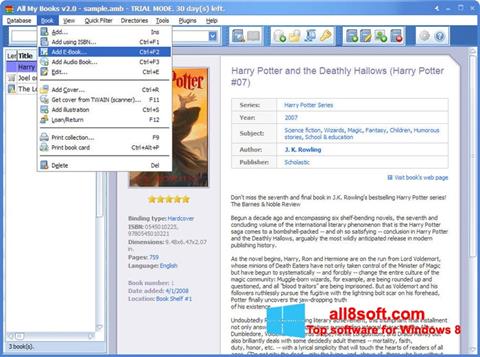 Skærmbillede All My Books Windows 8