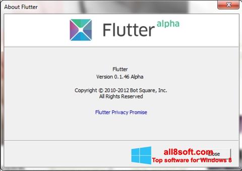 Skærmbillede Flutter Windows 8