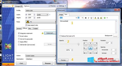 Skærmbillede Light Image Resizer Windows 8