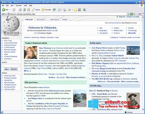 Skærmbillede Internet Explorer Windows 8