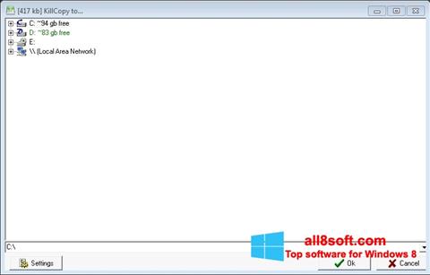Skærmbillede KillCopy Windows 8