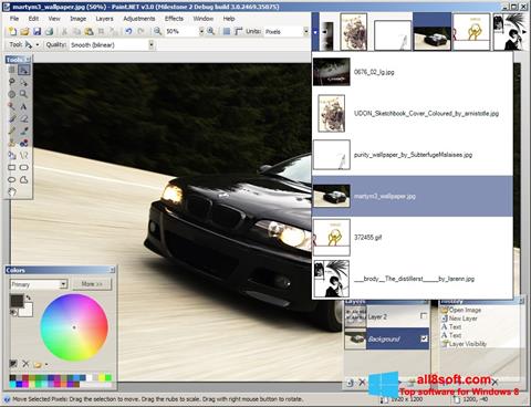 Skærmbillede Paint.NET Windows 8