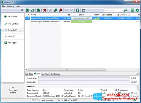 Skærmbillede BitTorrent Windows 8