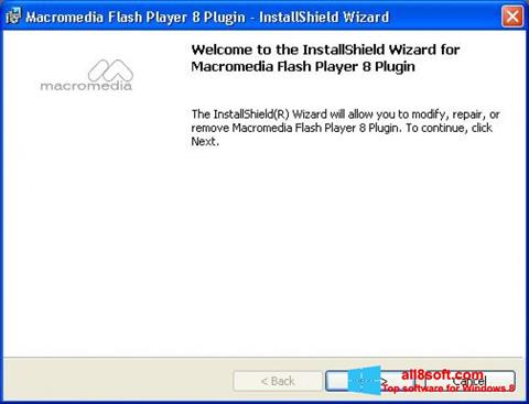 Skærmbillede Macromedia Flash Player Windows 8