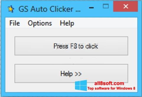 Skærmbillede GS Auto Clicker Windows 8