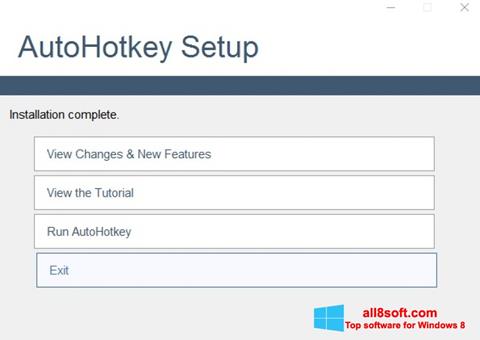 Skærmbillede AutoHotkey Windows 8
