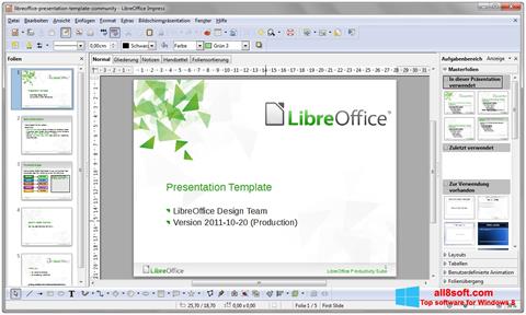Skærmbillede LibreOffice Windows 8