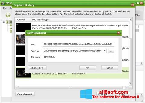 Skærmbillede Free Video Catcher Windows 8