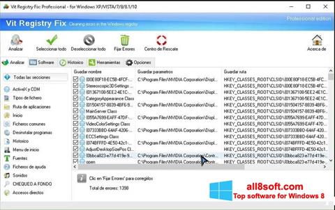 Skærmbillede Vit Registry Fix Windows 8