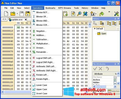 Skærmbillede Hex Editor Neo Windows 8