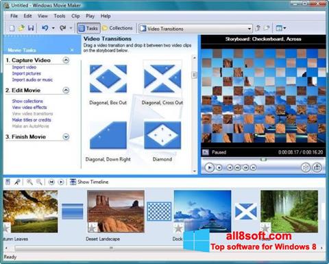 Skærmbillede Windows Movie Maker Windows 8