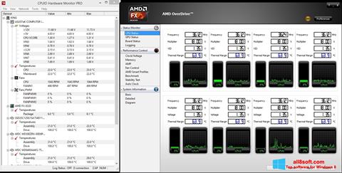 Skærmbillede AMD Overdrive Windows 8