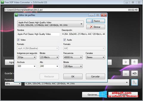 Skærmbillede Free MP4 Video Converter Windows 8