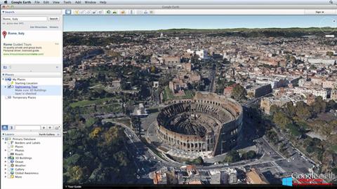 Skærmbillede Google Earth Pro Windows 8