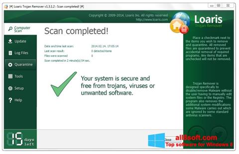 Skærmbillede Loaris Trojan Remover Windows 8