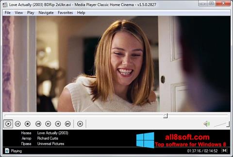 Skærmbillede Media Player Classic Home Cinema Windows 8