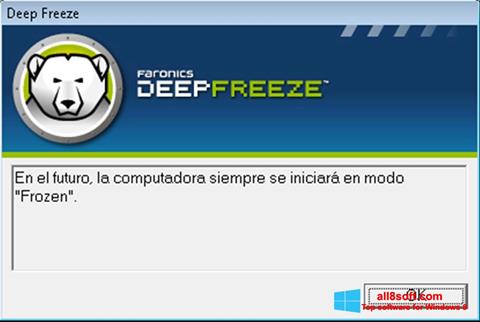 Skærmbillede Deep Freeze Windows 8