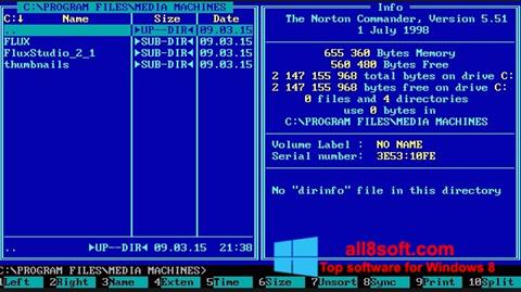 Skærmbillede Norton Commander Windows 8