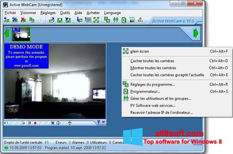 Skærmbillede Active WebCam Windows 8