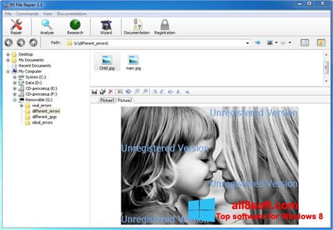 Skærmbillede File Repair Windows 8