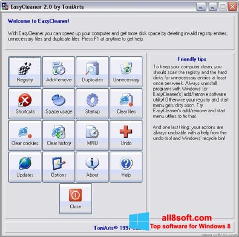Skærmbillede EasyCleaner Windows 8