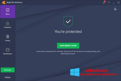 Skærmbillede Avast! Pro Antivirus Windows 8