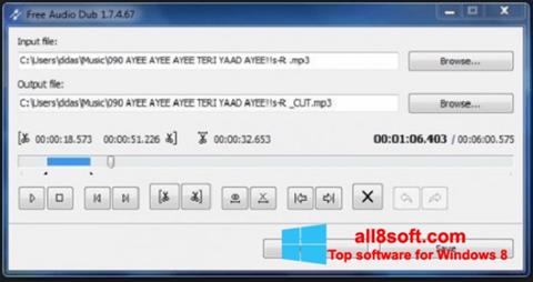 Skærmbillede Free Audio Dub Windows 8