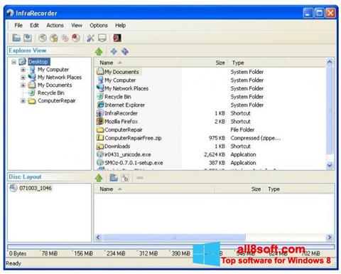 Skærmbillede InfraRecorder Windows 8