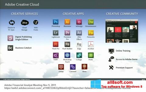 Skærmbillede Adobe Creative Cloud Windows 8