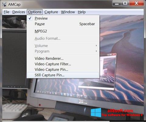 Skærmbillede AMCap Windows 8