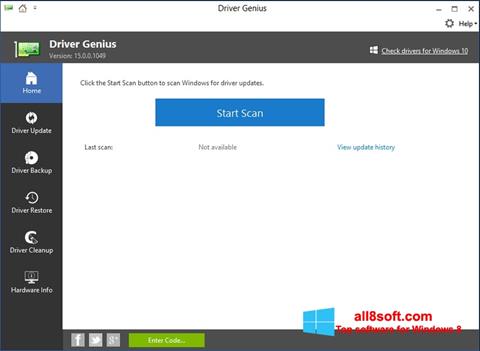 Skærmbillede DriverScanner Windows 8