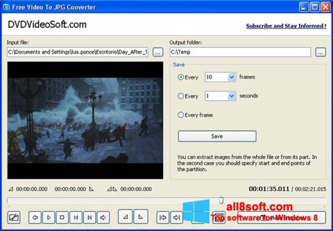 Skærmbillede Free Video to JPG Converter Windows 8