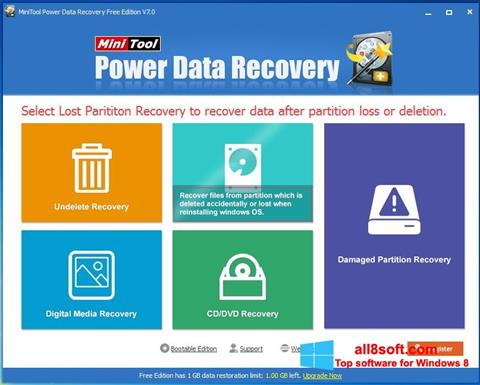 Skærmbillede Power Data Recovery Windows 8